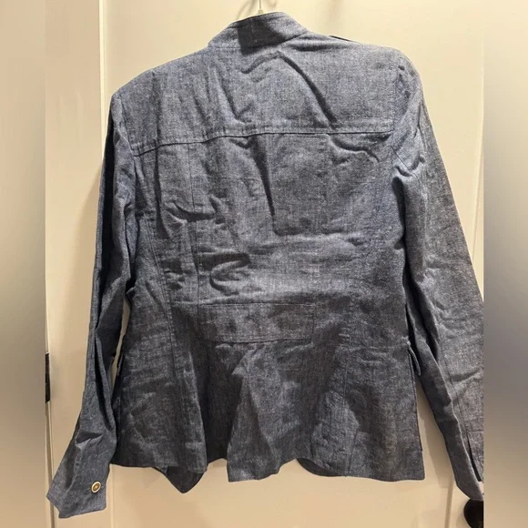 Banana Republic Linen Denim Blazer Jacket - Picture 8 of 10